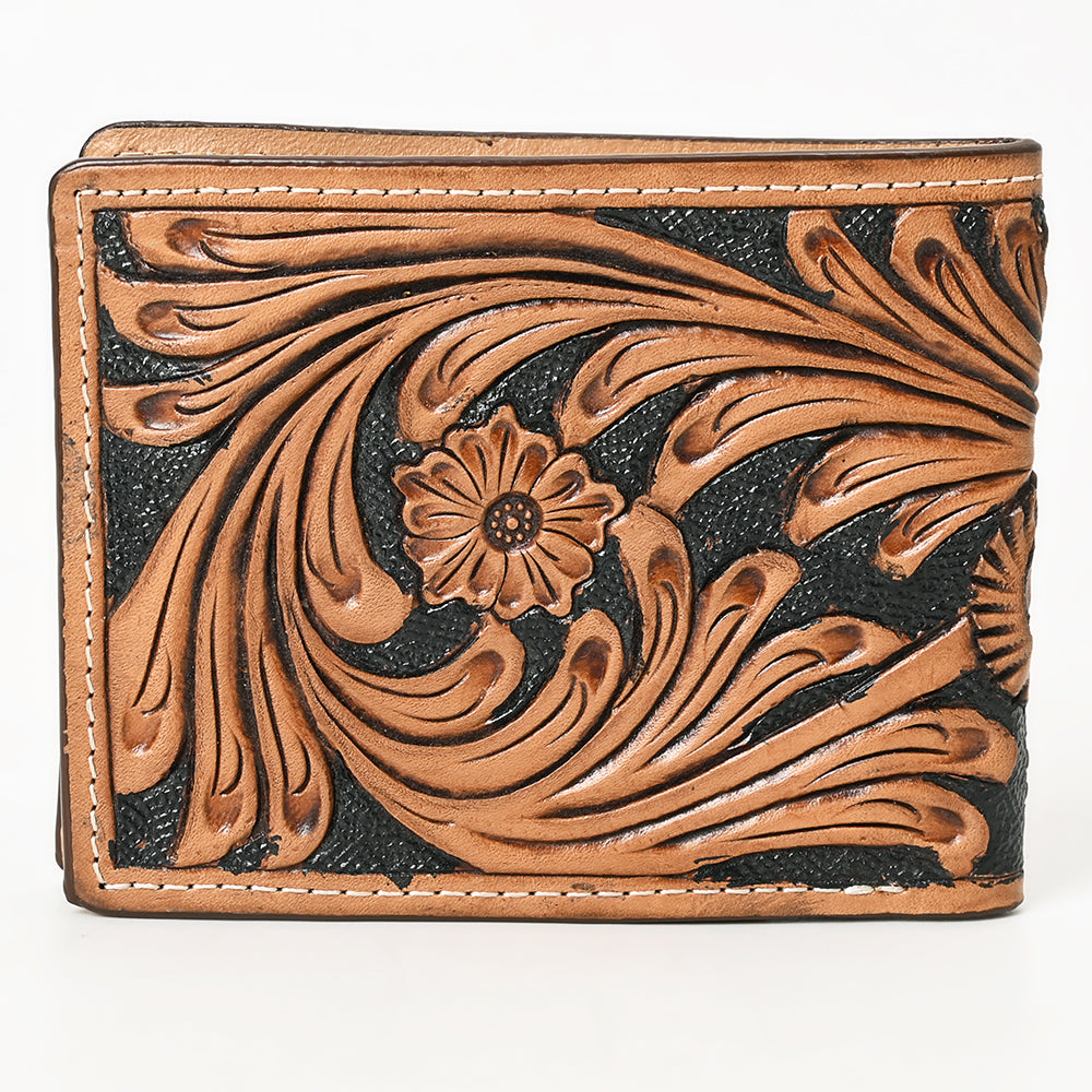 BAR H EQUINE Genuine Leather Rodeo - Bifold &amp; Trifold Wallet For Men Women