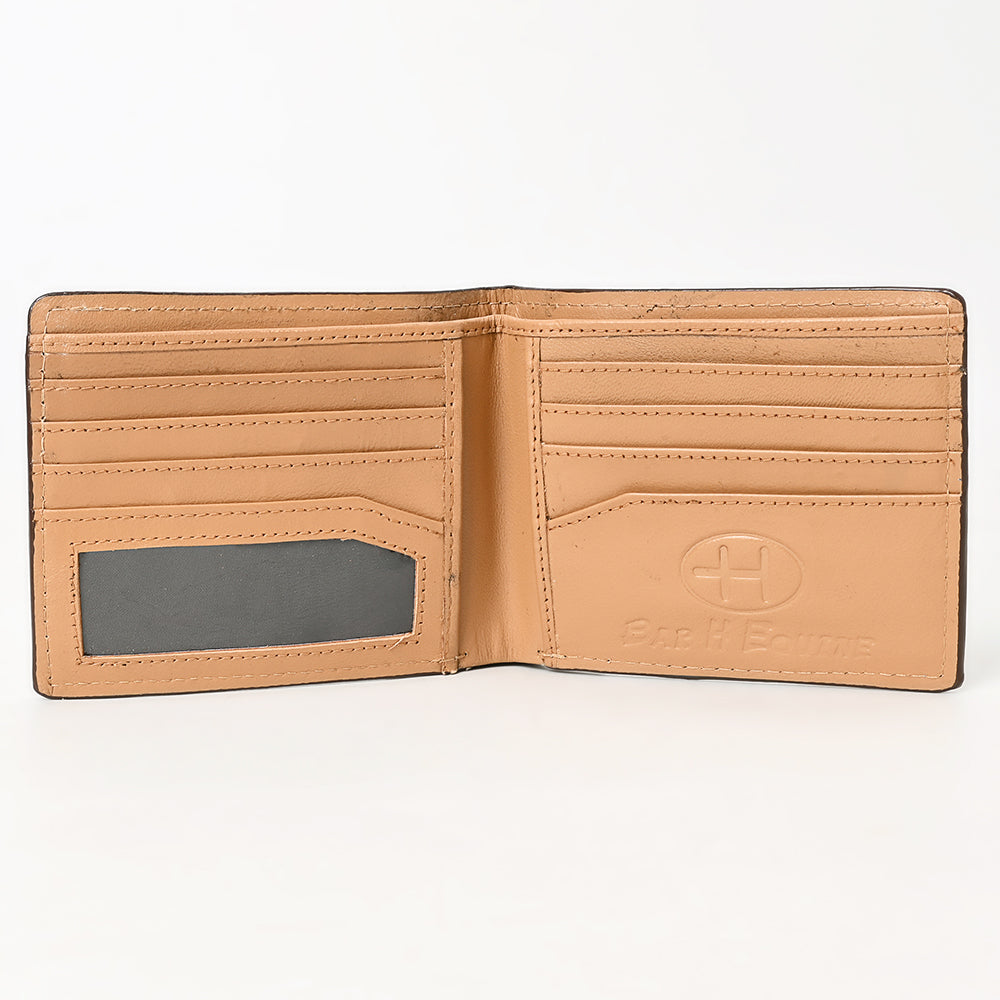 BAR H EQUINE Genuine Leather Rodeo - Bifold &amp; Trifold Wallet For Men Women