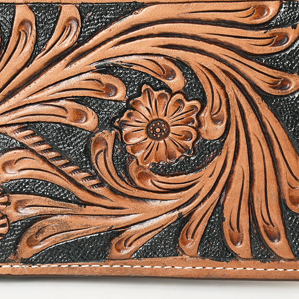 BAR H EQUINE Genuine Leather Rodeo - Bifold &amp; Trifold Wallet For Men Women