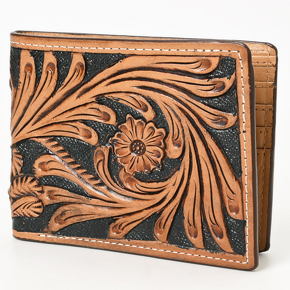 BAR H EQUINE Genuine Leather Rodeo - Bifold &amp; Trifold Wallet For Men Women