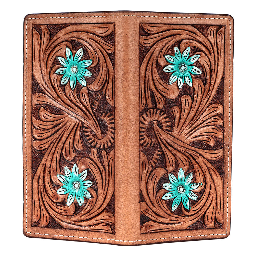 BAR H EQUINE Genuine Leather Rodeo - Bifold &amp; Trifold Wallet For Men Women