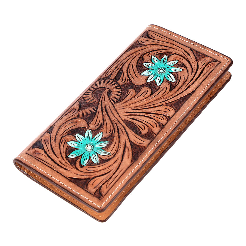 BAR H EQUINE Genuine Leather Rodeo - Bifold &amp; Trifold Wallet For Men Women