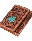 BAR H EQUINE Genuine Leather Rodeo - Bifold & Trifold Wallet For Men Women