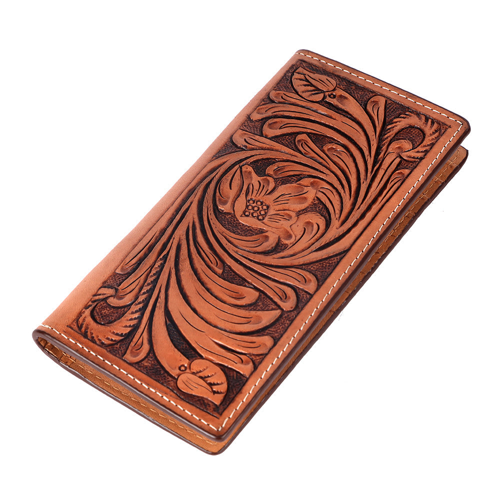 BAR H EQUINE Genuine Leather Rodeo - Bifold &amp; Trifold Wallet For Men Women