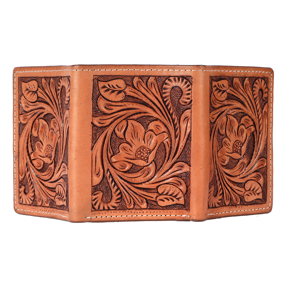 BAR H EQUINE Genuine Leather Rodeo - Bifold &amp; Trifold Wallet For Men Women