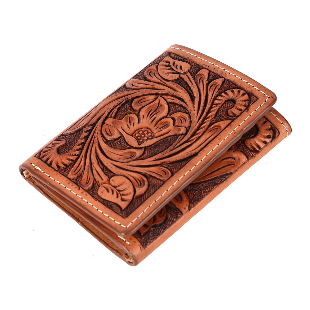 BAR H EQUINE Genuine Leather Rodeo - Bifold &amp; Trifold Wallet For Men Women