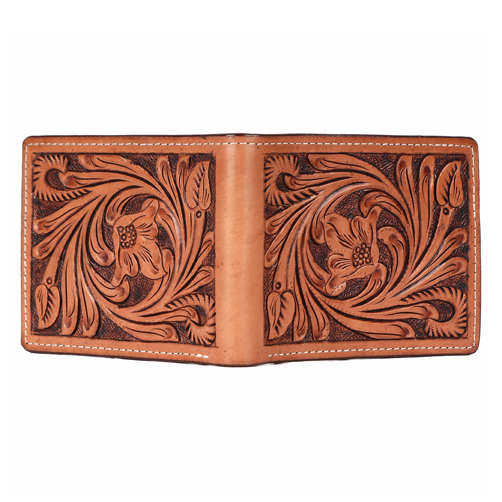 BAR H EQUINE Genuine Leather Rodeo - Bifold &amp; Trifold Wallet For Men Women