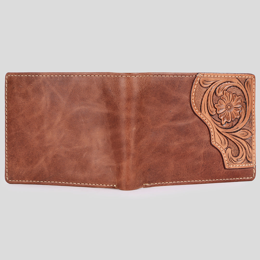 BAR H EQUINE Genuine Leather Rodeo - Bifold &amp; Trifold Wallet For Men Women