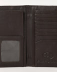 BAR H EQUINE Rodeo Floral Bifold & Trifold Wallet For Men Women HairOn Genuine Leather Tan