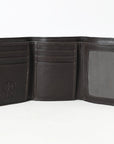 BAR H EQUINE Rodeo Steer Head Bifold & Trifold Wallet For Men Women Genuine Leather Brown