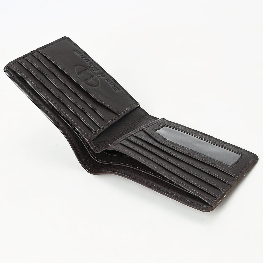 BAR H EQUINE Rodeo Floral Bifold &amp; Trifold Wallet For Men Women HairOn Genuine Leather Brown