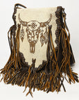 American Darling Crossbody Hair On Genuine Leather Western Women Bag Handbag Purse | for Cute