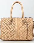 American Darling Duffel Hand Tooled Genuine Leather Women Bag Western Handbag Purse