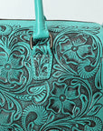 American Darling Duffel Hand Tooled Genuine Leather Women Bag Western Handbag Purse