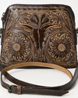 American Darling Hand Tooled Genuine Leather Women Bag Western Handbag Purse