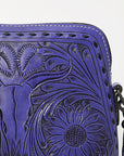 American Darling Hand Tooled Genuine Leather Women Bag Western Handbag Purse