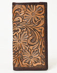 BAR H EQUINE Western Floral Rodeo Bifold Men Women Genuine American Leather Wallet