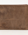 BAR H EQUINE Western Floral Rodeo Bifold Men Women Genuine American Leather Wallet