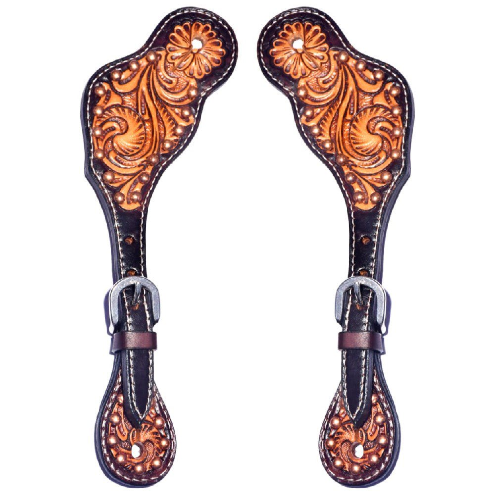 Durable Handcrafted PremiumLeather Spur Straps For Women Western Riding Show Rodeo