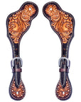 Durable Handcrafted PremiumLeather Spur Straps For Women Western Riding Show Rodeo