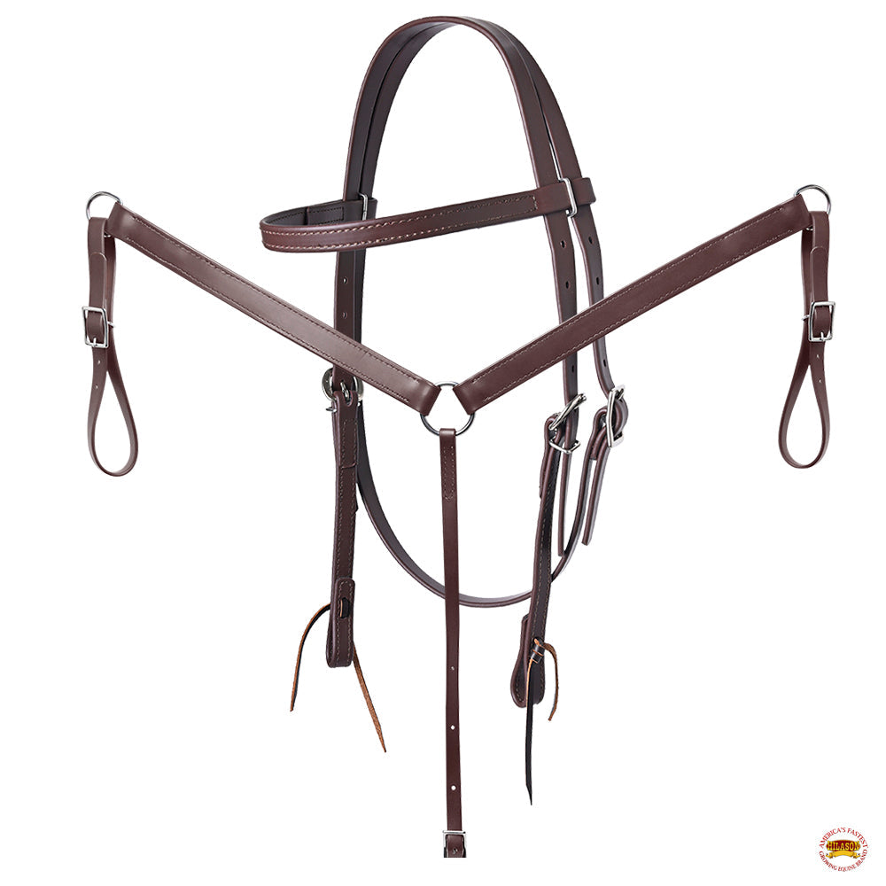 Hilason Western Horse Flex Tree Barrel Trail In Suede Leather Saddle &amp; Biothane Tack Set