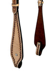 Bar H Equine Leather Horse Headstall Breast Collar & One Ear Headstall Tan