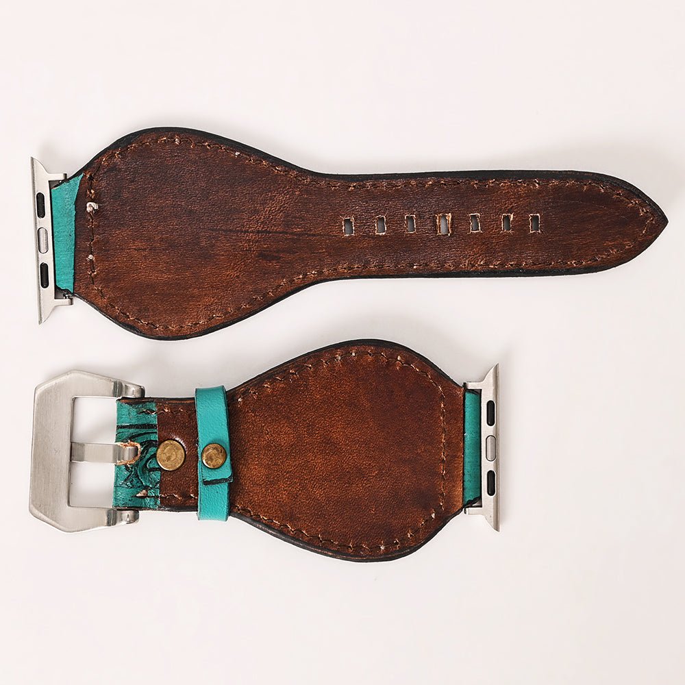 American Darling Floral Hand Tooled I watch Men Women Genuine Leather