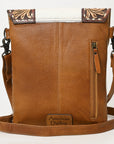American Darling Adbg1486 Cross Body I Hand Tooled Hair-On Genuine Leather Women Bag Western Handbag Purse