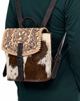 American Darling Backpack Hand Tooled Hair-on Genuine Leather women bag western handbag purse