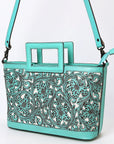 American Darling Hand Tooled Genuine Leather women bag western handbag purse