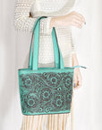 American Darling Hand Tooled Genuine Leather women bag western handbag purse