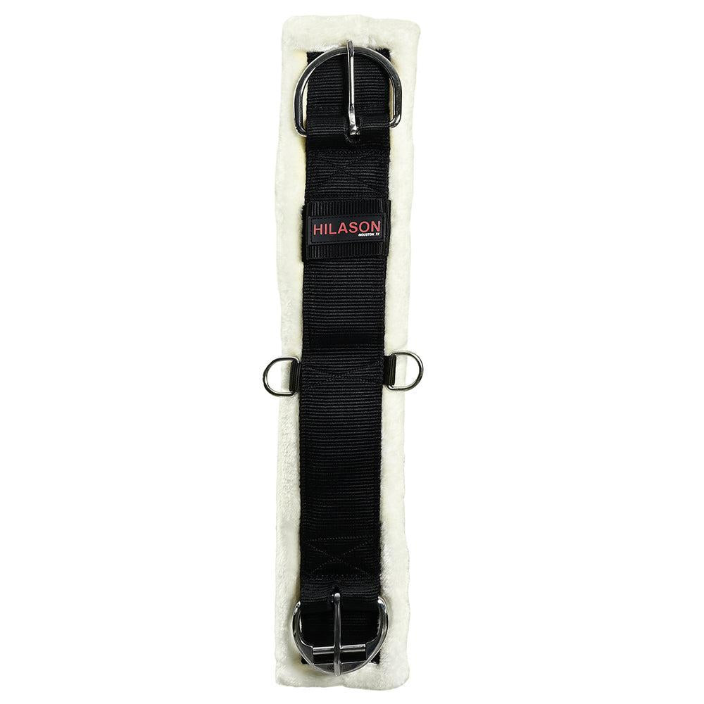Hilason Western Horse Nylon Padded Fleece Straight Girth Stainless Steel Buckle