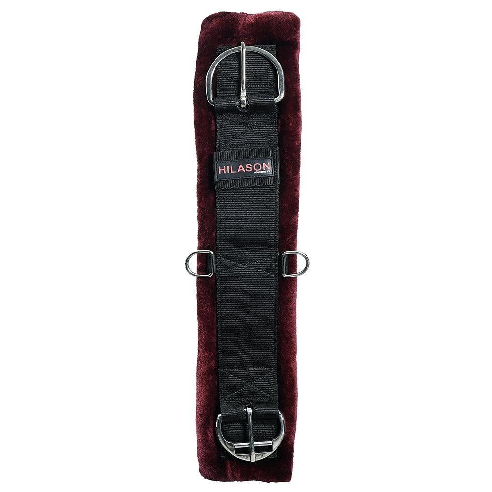 Hilason Western Horse Nylon Padded Fleece Straight Girth Stainless Steel Buckle