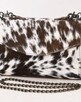 American Darling Adbg1489 Envelope Hair-On Genuine Leather Women Bag Western Handbag Purse