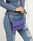 American Darling Small Crossbody Hand Tooled Genuine Leather Women Bag Western Handbag Purse