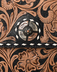 American Darling Adbg1494 Small Crossbody Hand Tooled Genuine Leather Women Bag Western Handbag Purse