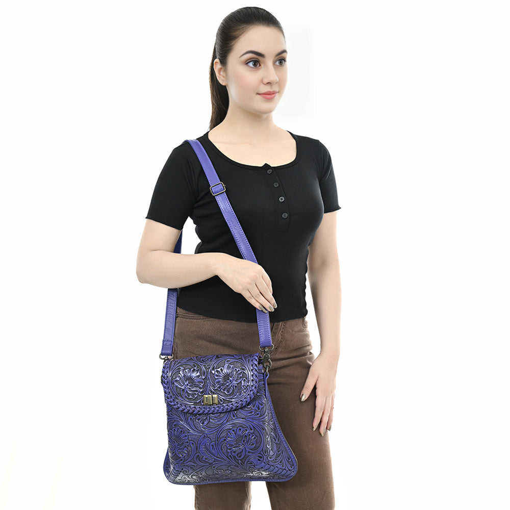American Darling Cross Body I Hand Tooled Genuine Leather Women Bag Western Handbag Purse