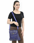 American Darling Cross Body I Hand Tooled Genuine Leather Women Bag Western Handbag Purse
