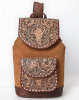 American Darling Adbg1498 Backpack Hand Tooled Genuine Leather Women Bag Western Handbag Purse