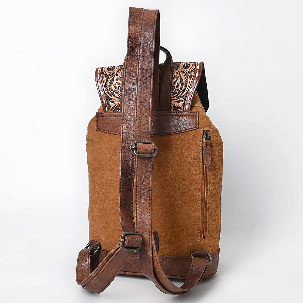 American Darling Adbg1498 Backpack Hand Tooled Genuine Leather Women Bag Western Handbag Purse