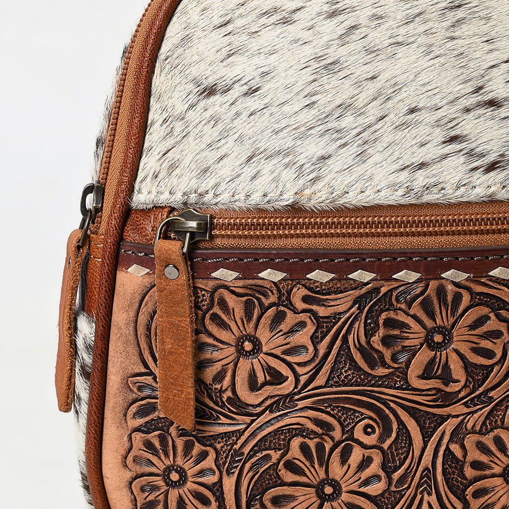 American Darling Backpack Hand Tooled Hair On Genuine Leather Women Bag Western Handbag Purse