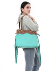 American Darling Adbg1502 Tote Hand Tooled Genuine Leather Women Bag Western Handbag Purse
