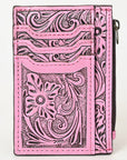 American Darling Card-Holder Hand Tooled Genuine Leather Women Bag Western Handbag Purse