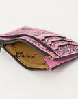 American Darling Card-Holder Hand Tooled Genuine Leather Women Bag Western Handbag Purse