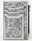 American Darling Card-Holder Hand Tooled Genuine Leather Women Bag Western Handbag Purse