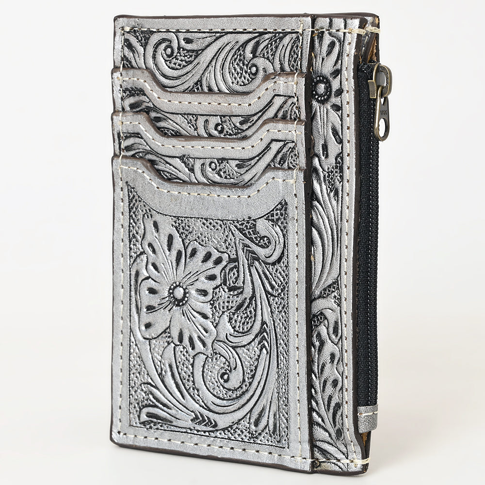 American Darling Card-Holder Hand Tooled Genuine Leather Women Bag Western Handbag Purse