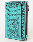 American Darling Card-Holder Hand Tooled Genuine Leather Women Bag Western Handbag Purse