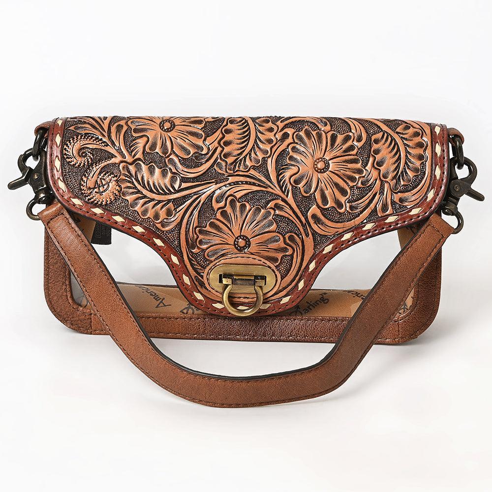 American Darling Adbg1507 Clear Bag Hand Tooled Genuine Leather Women Bag Western Handbag Purse
