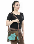 American Darling Tote Crocodile Embossed Genuine Leather Women Bag Western Handbag Purse
