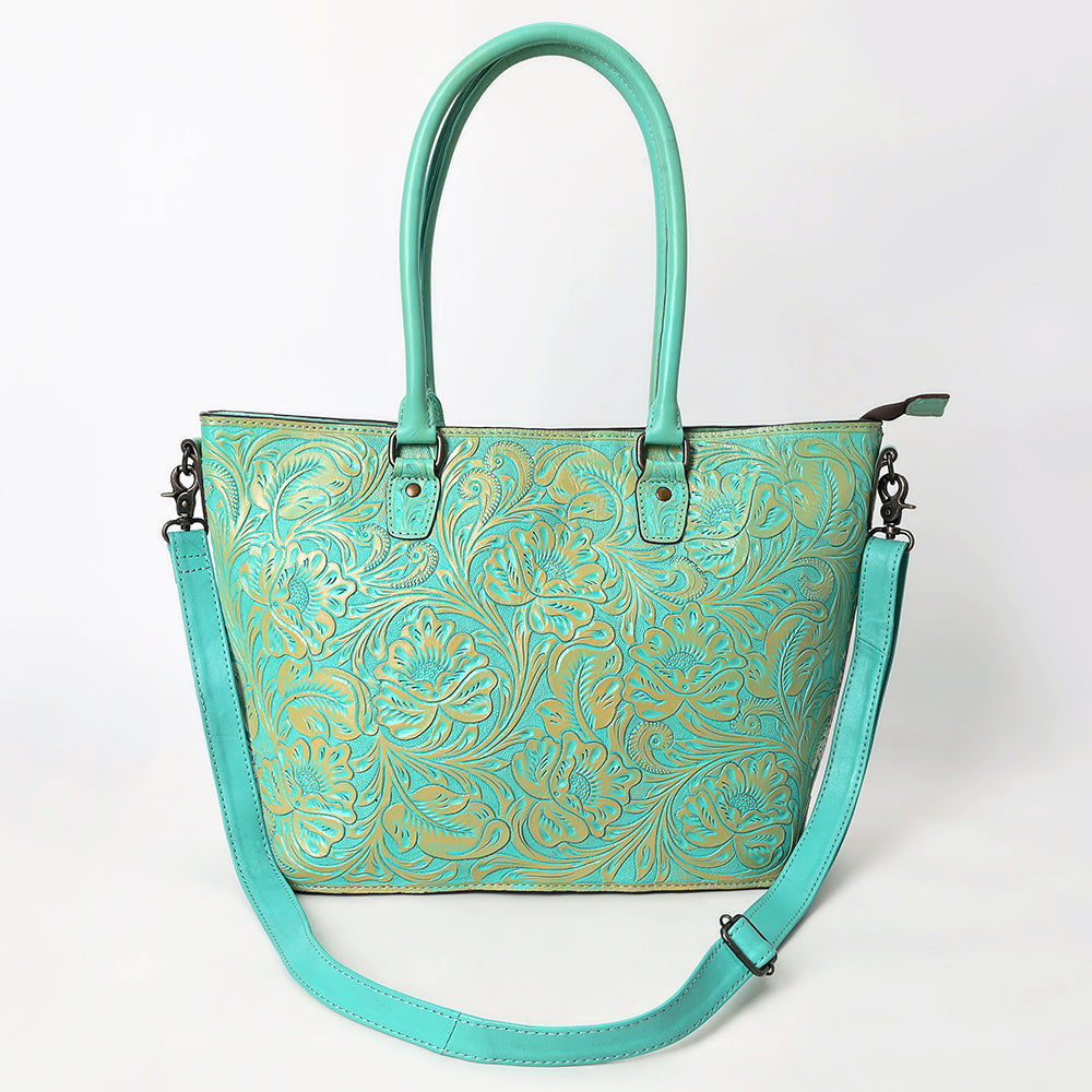 Tote Hand Tooled Genuine Western Leather Women Bag
